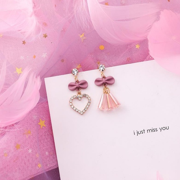 NEW EMMA Cute Bow Handmade Earrings 7 - Picture 1 of 1